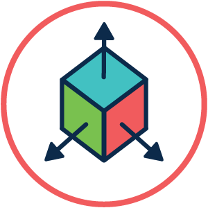 Scalable solution icon